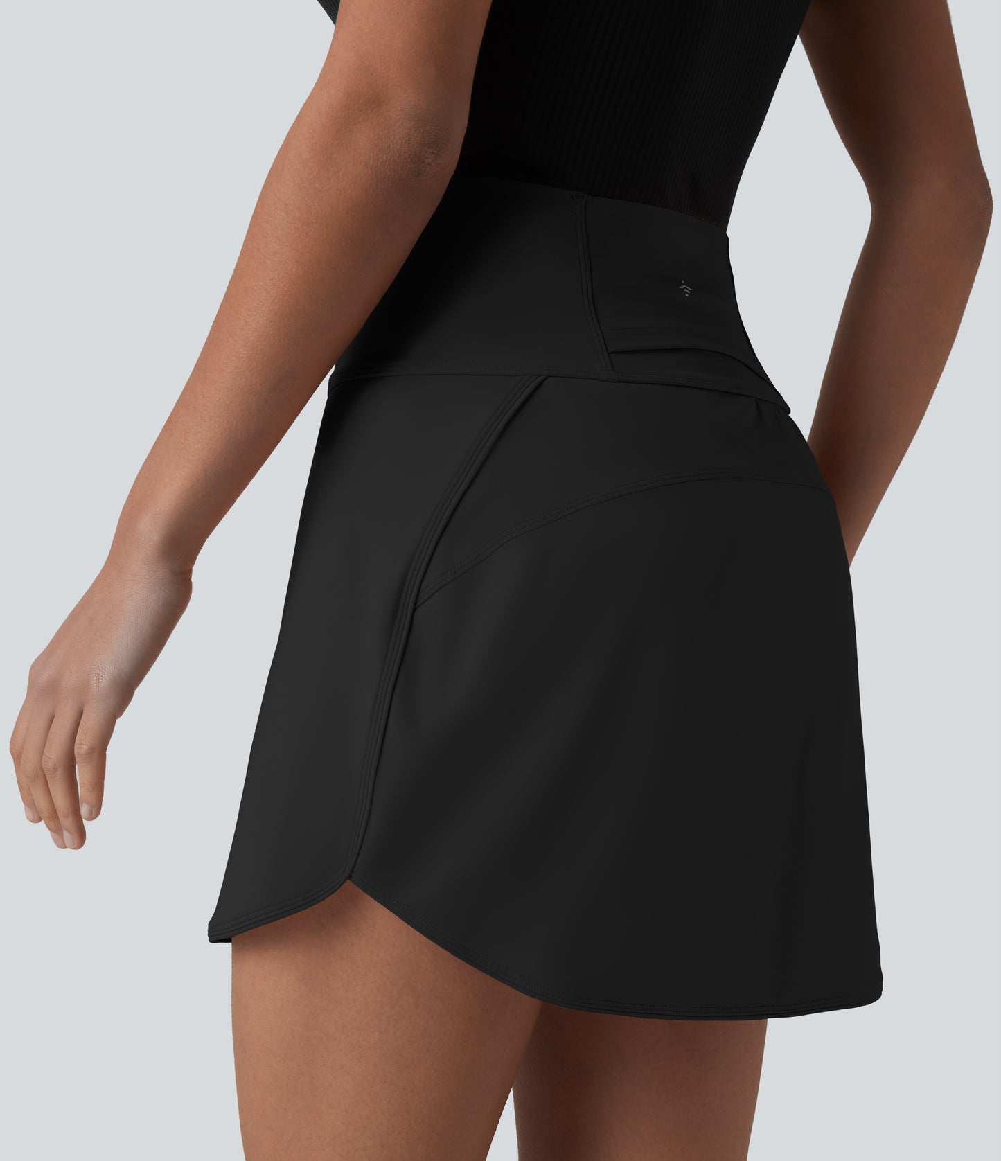 SoftlyZero™ Airy Super High-Waist Tummy Control Curved Hem 2-in-1 Cool Touch Golf Mini Skirt with Pockets