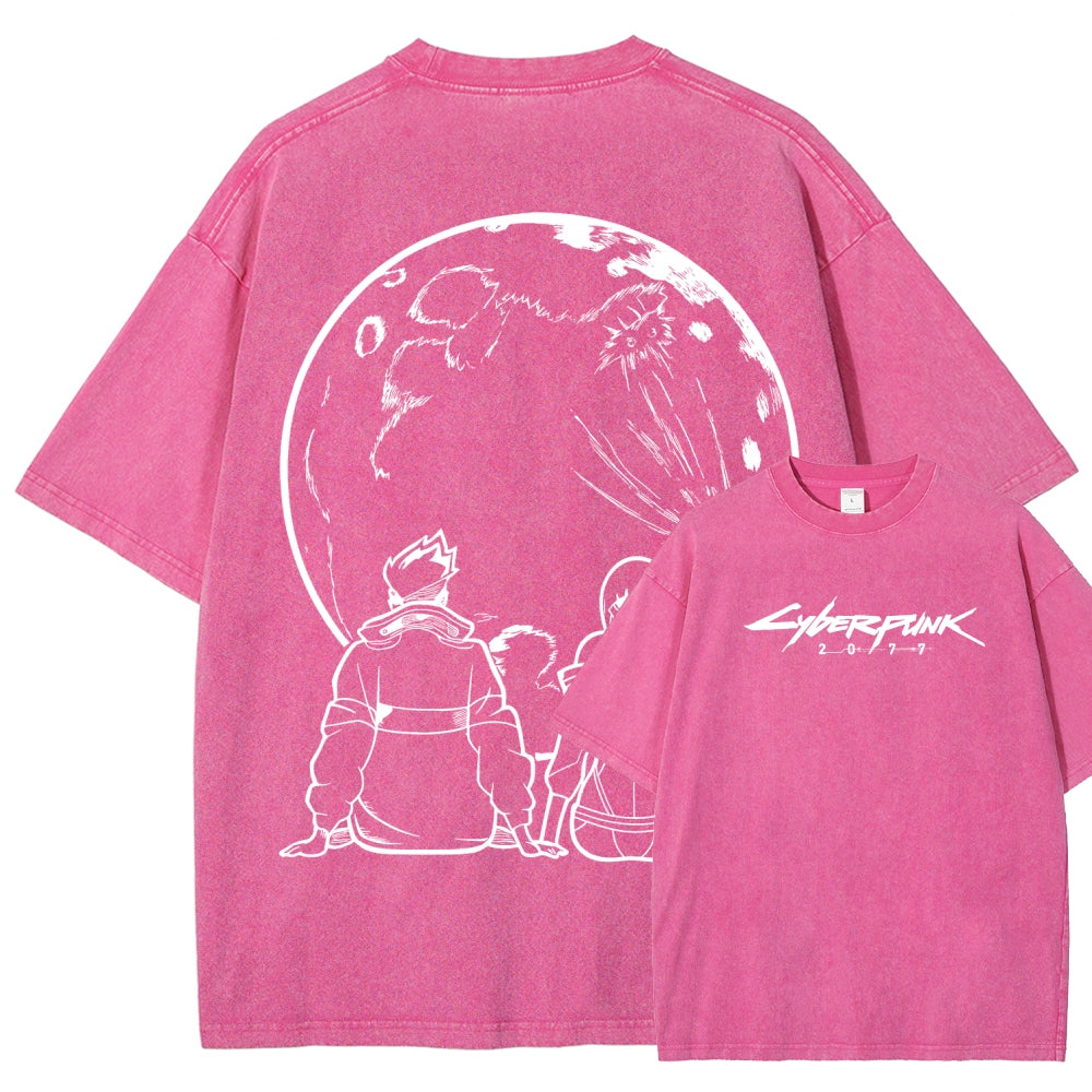 Cyberpunk Unisex Fit Washed T-Shirt 2511 3353