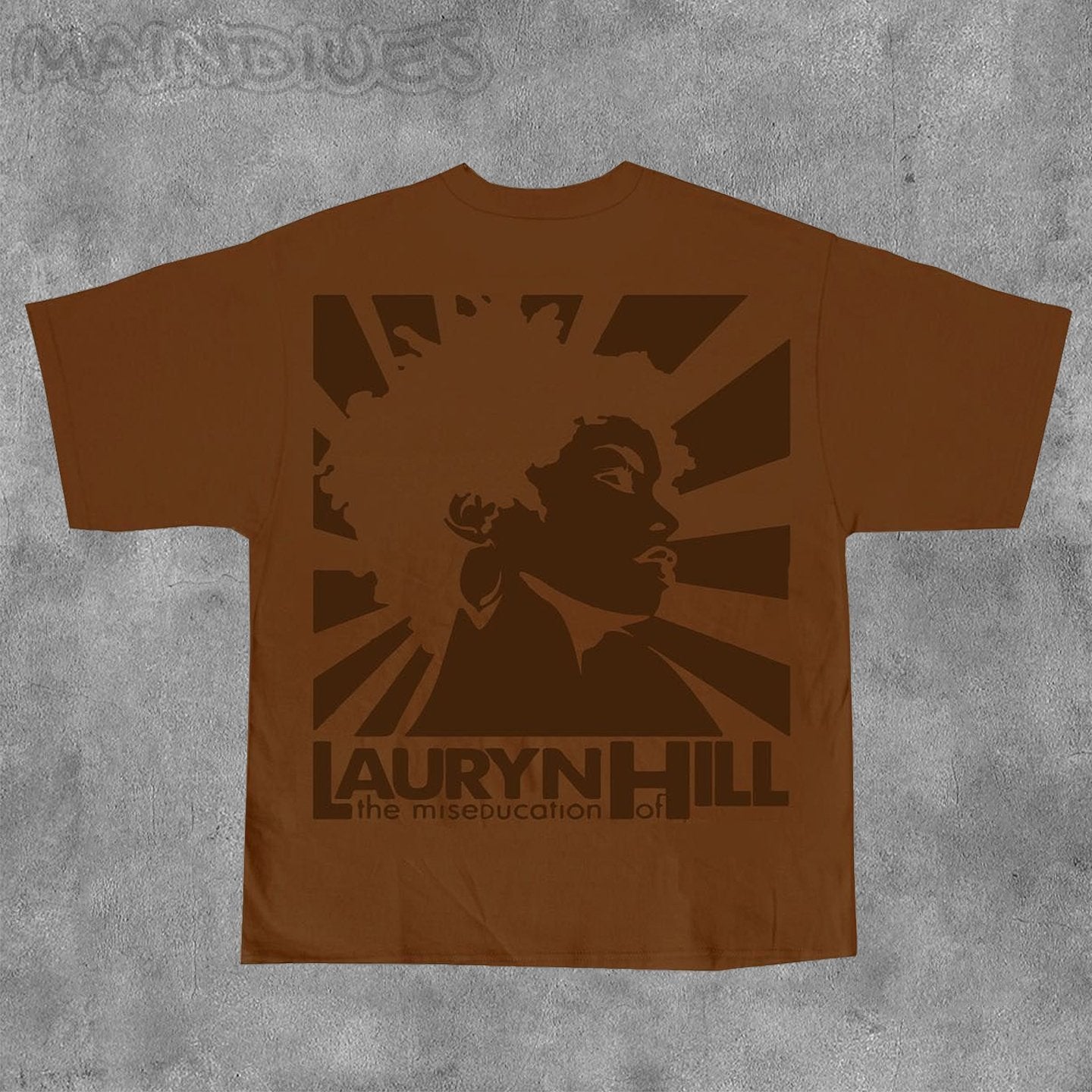 Personalized Lauryn Hill Print Short Sleeve T-Shirt