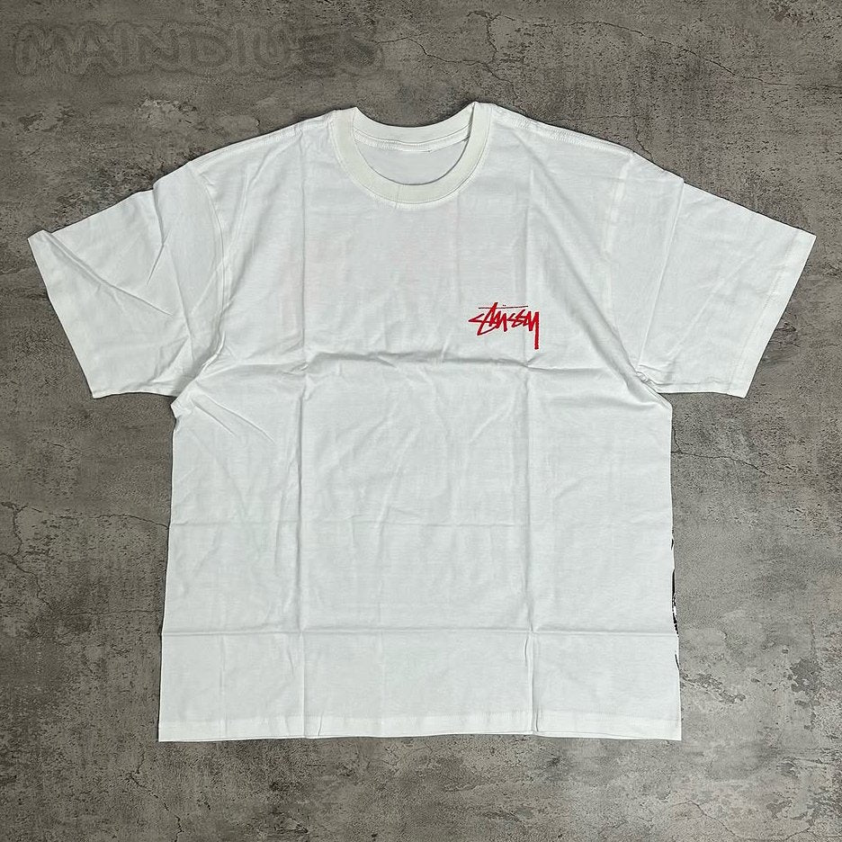 Auto Letters Print Short Sleeve T-Shirt