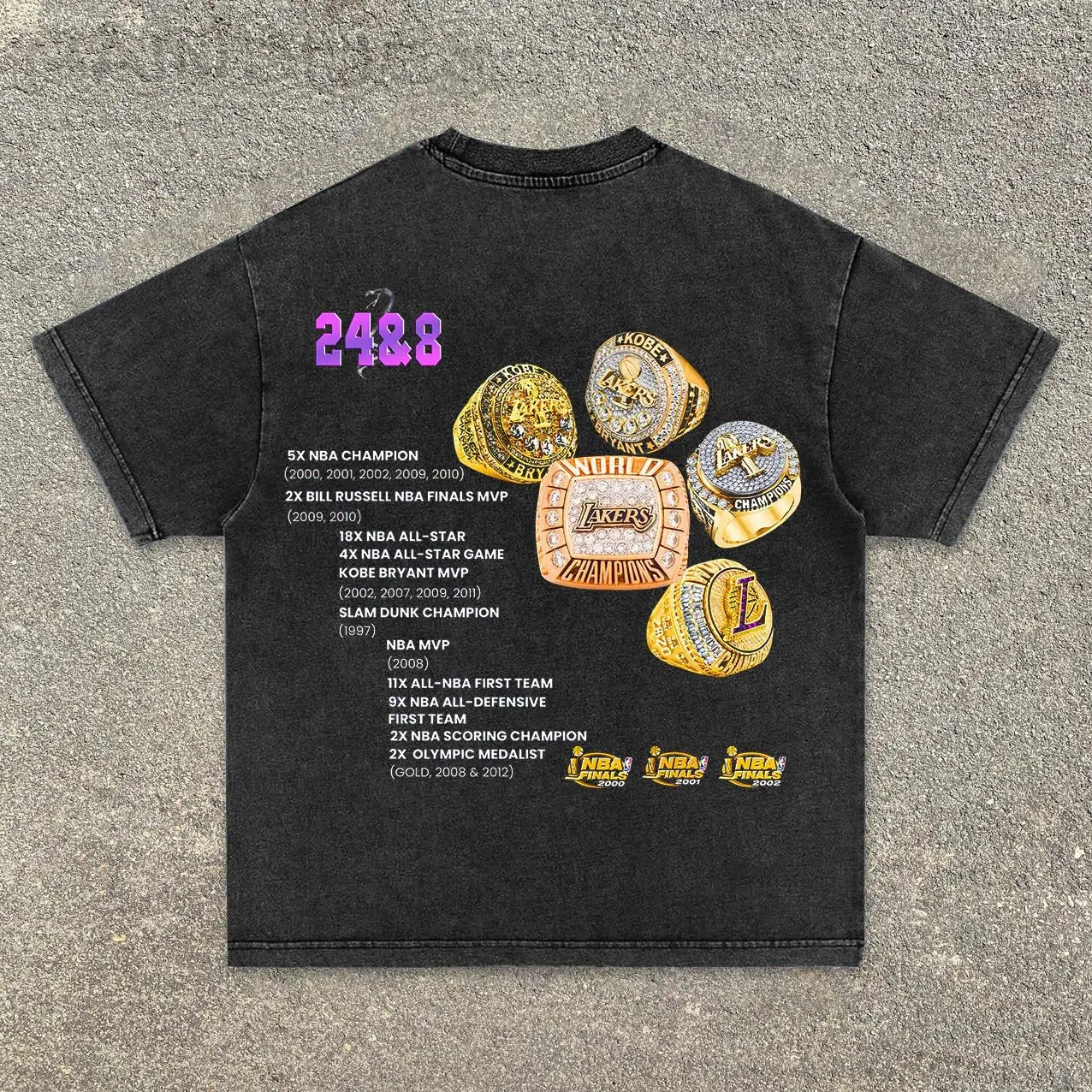 Hip-hop print trendy basketball T-shirt