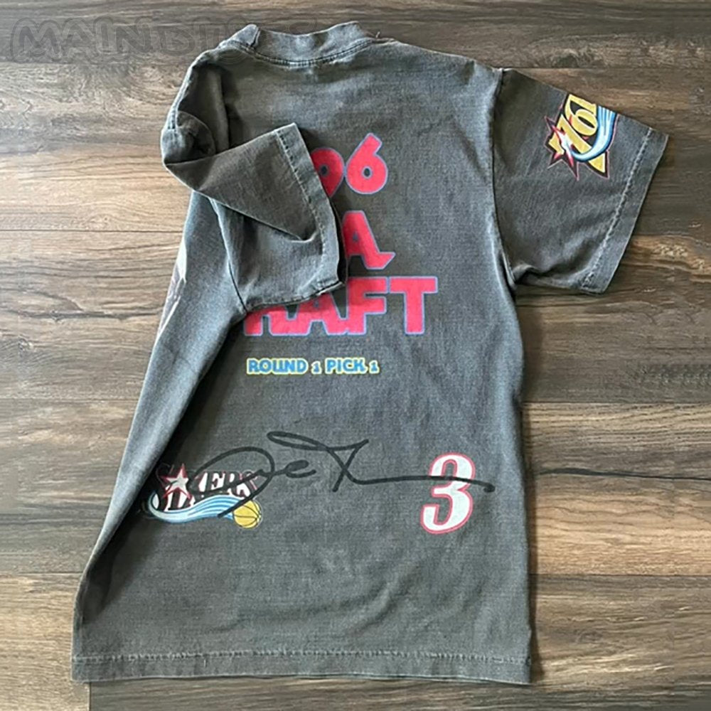 Personalized 1996 NBA Draft Print Short Sleeve T-Shirt