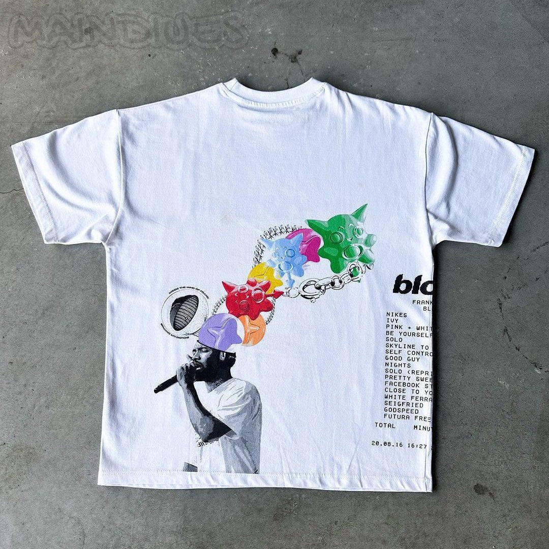 Frank Ocean Blonde Print Short Sleeve T-Shirt