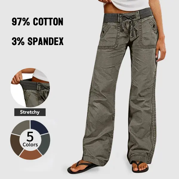 🔥Limited Stock!🔥Women's High Stretch Mid Rise Straight Pants