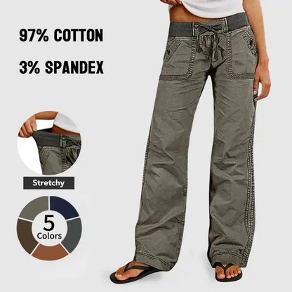 🔥Limited Stock!🔥Women's High Stretch Mid Rise Straight Pants