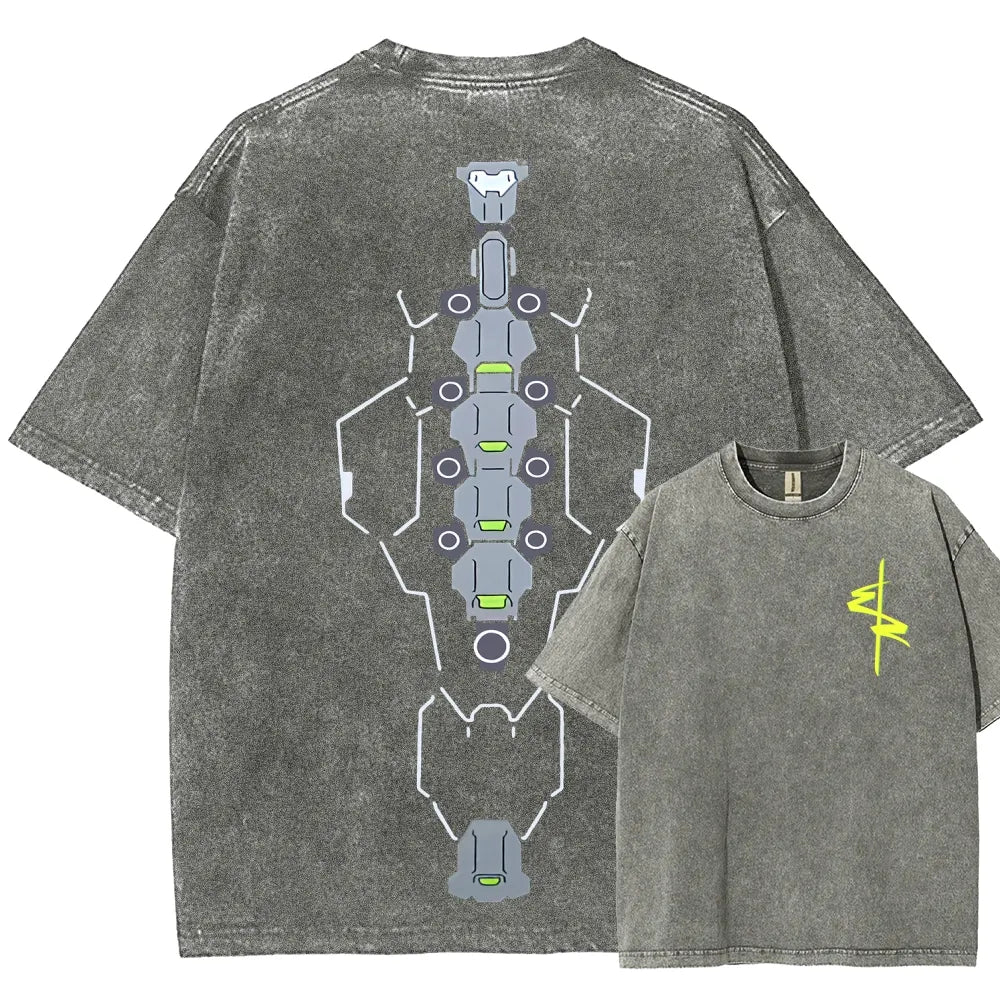 Cyberpunk Unisex Fit Washed T-Shirt 2511  4565