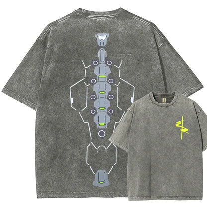 Cyberpunk Unisex Fit Washed T-Shirt 2511  4565