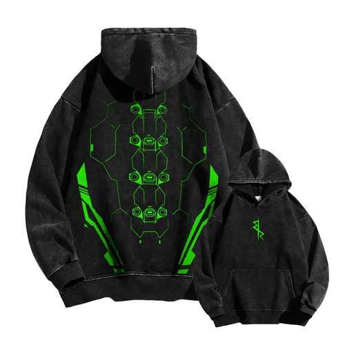 Cyberpunk: Edgerunners Casual Washed Hoodie 25 8 14757