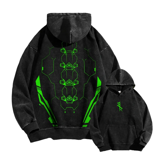 Cyberpunk: Edgerunners Casual Washed Hoodie 25 8 14757