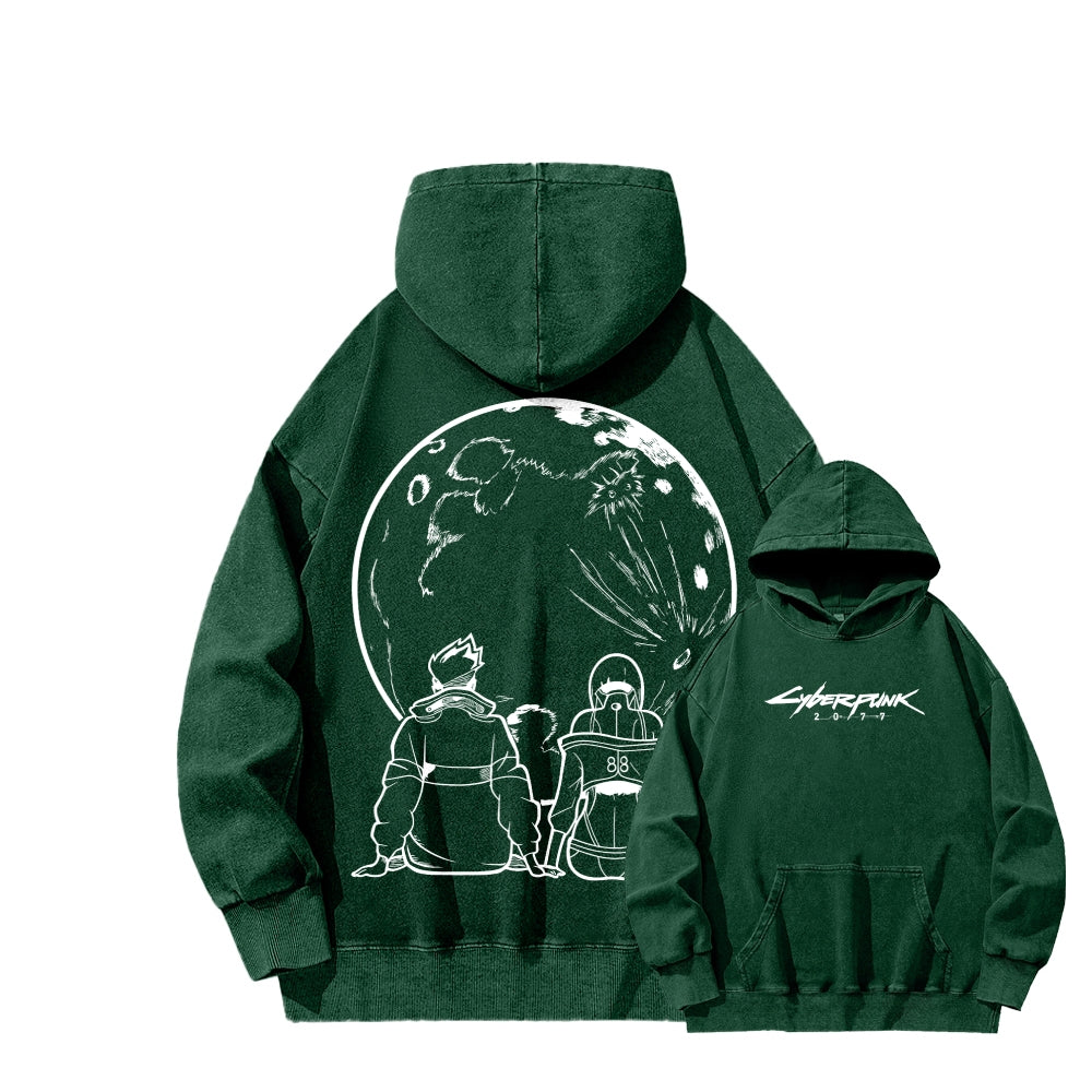 Cyberpunk Unisex washed sweatshirts 2511  456