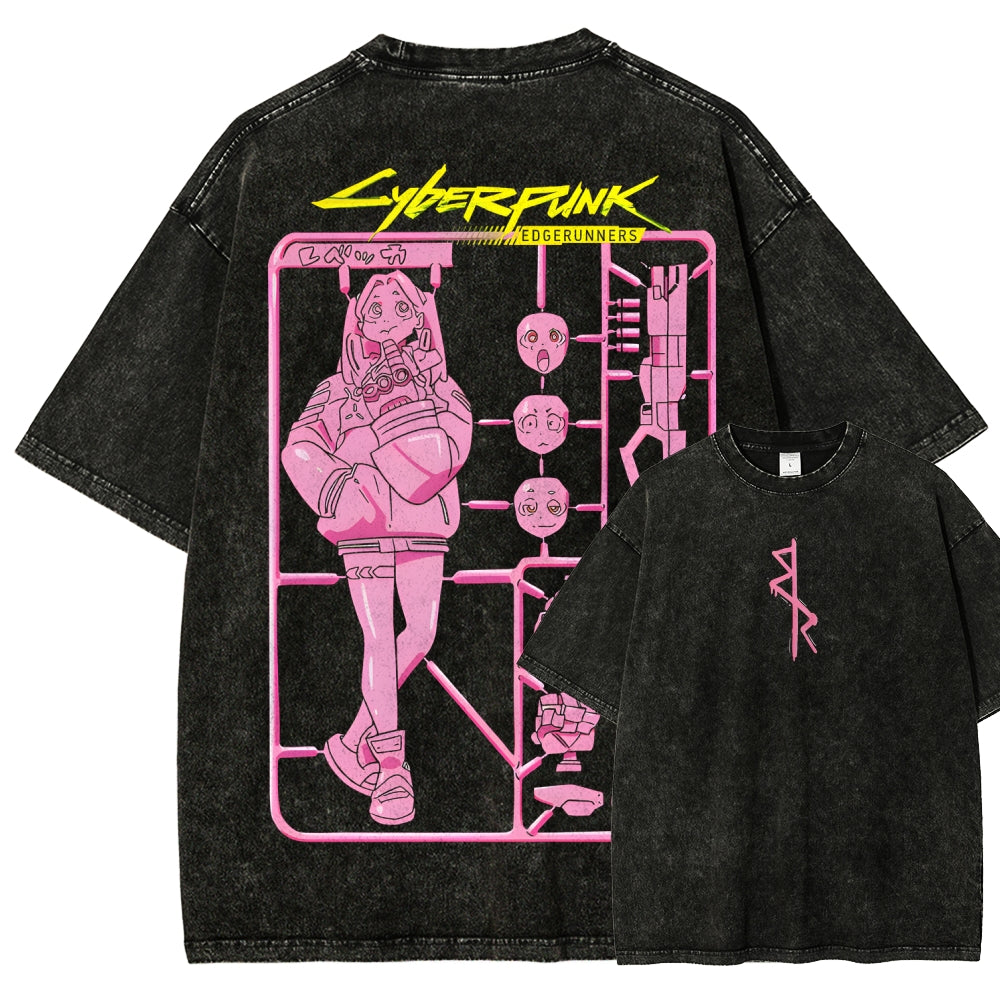 Cyberpunk: Edgerunners Unisex Fit Washed T-Shirt 25 8 11267
