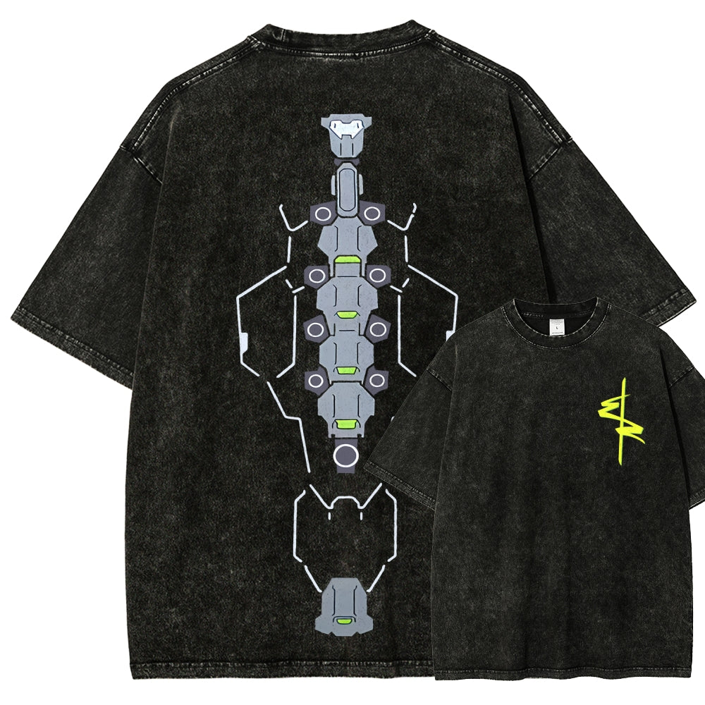 Cyberpunk Unisex Fit Washed T-Shirt 2511  4565