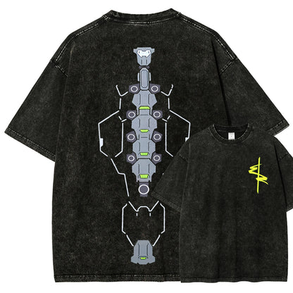 Cyberpunk Unisex Fit Washed T-Shirt 2511  4565