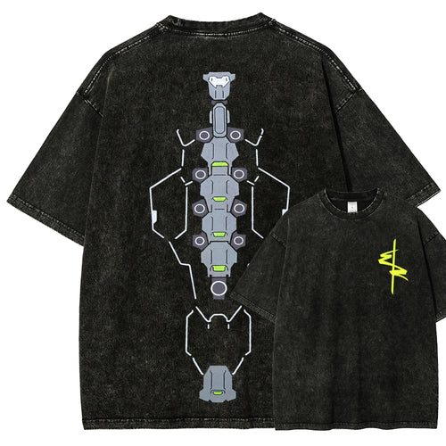 Cyberpunk Unisex Fit Washed T-Shirt 2511  4565