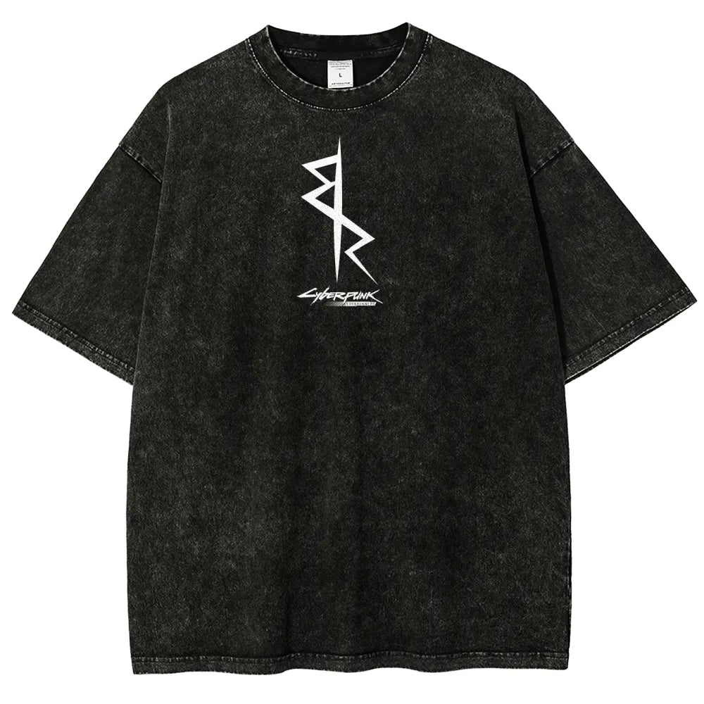 Cyberpunk Edgerunners Unisex Fit Washed T-Shirt 25 9 12 86
