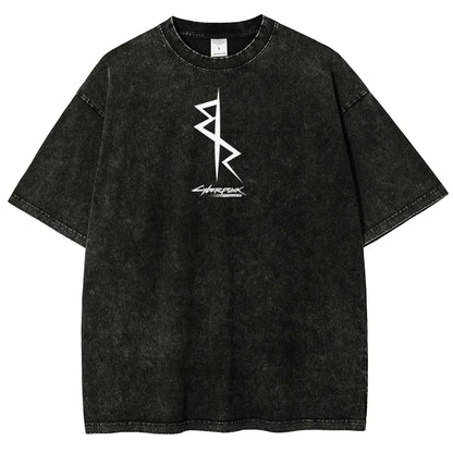 Cyberpunk Edgerunners Unisex Fit Washed T-Shirt 25 9 12 86