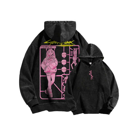 Cyberpunk Casual Washed Hoodie 25 8 1 866