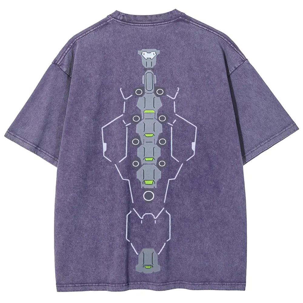 Cyberpunk Unisex Fit Washed T-Shirt 2511  4565