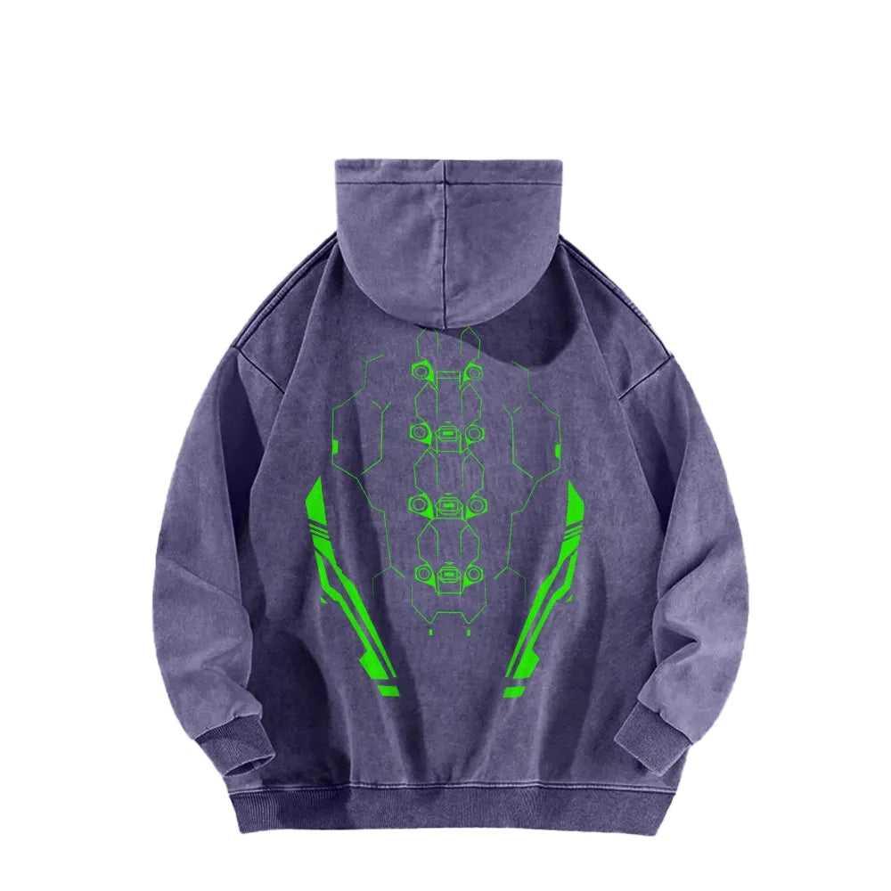Cyberpunk: Edgerunners Casual Washed Hoodie 25 8 14757