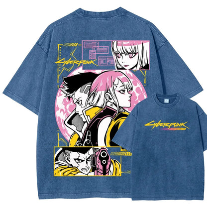 Cyberpunk Unisex Fit Washed T-Shirt 25 8 14777