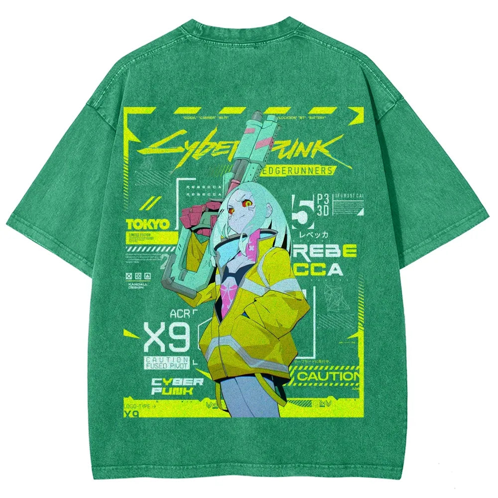 Cyberpunk Unisex Fit Washed T-Shirt 25 7 38371