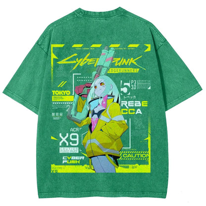 Cyberpunk Unisex Fit Washed T-Shirt 25 7 38371