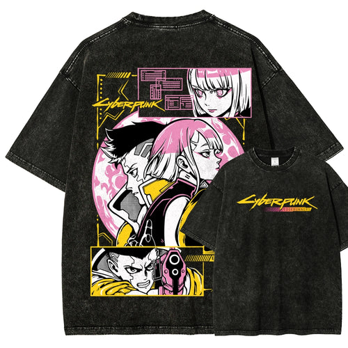 Cyberpunk Unisex Fit Washed T-Shirt 25 8 14777