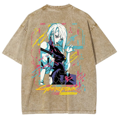 Cyberpunk Unisex Fit Washed T-Shirt 25 8 14576