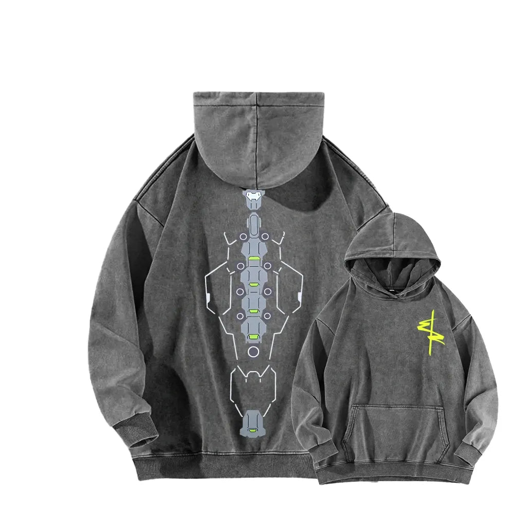 Cyberpunk Unisex washed sweatshirts 2511  4559