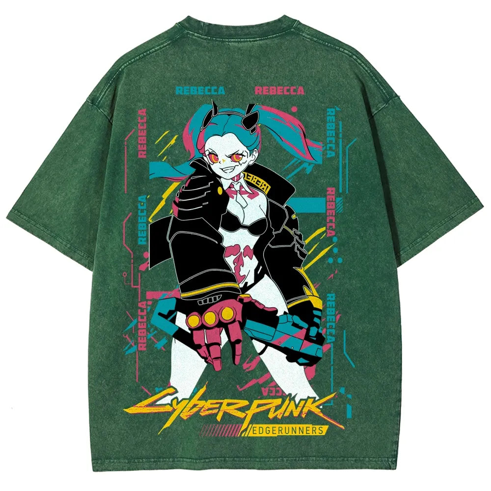 Cyberpunk Unisex Fit Washed T-Shirt 25 8 14795