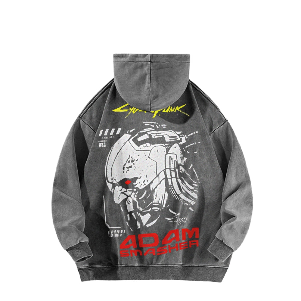 Cyberpunk Casual Washed Hoodie 25 8 1 861