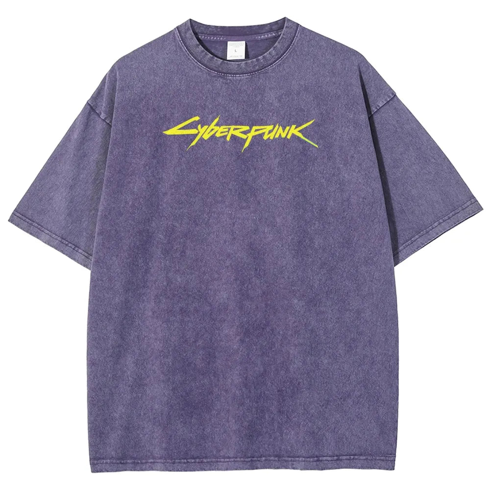 Cyberpunk Edgerunner Unisex Fit Washed T-Shirt 25 9  6616