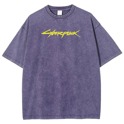Cyberpunk Edgerunner Unisex Fit Washed T-Shirt 25 9  6616
