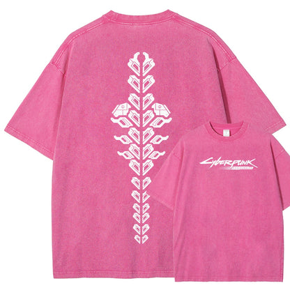 Cyberpunk Unisex Fit Washed T-Shirt 25 8 14593