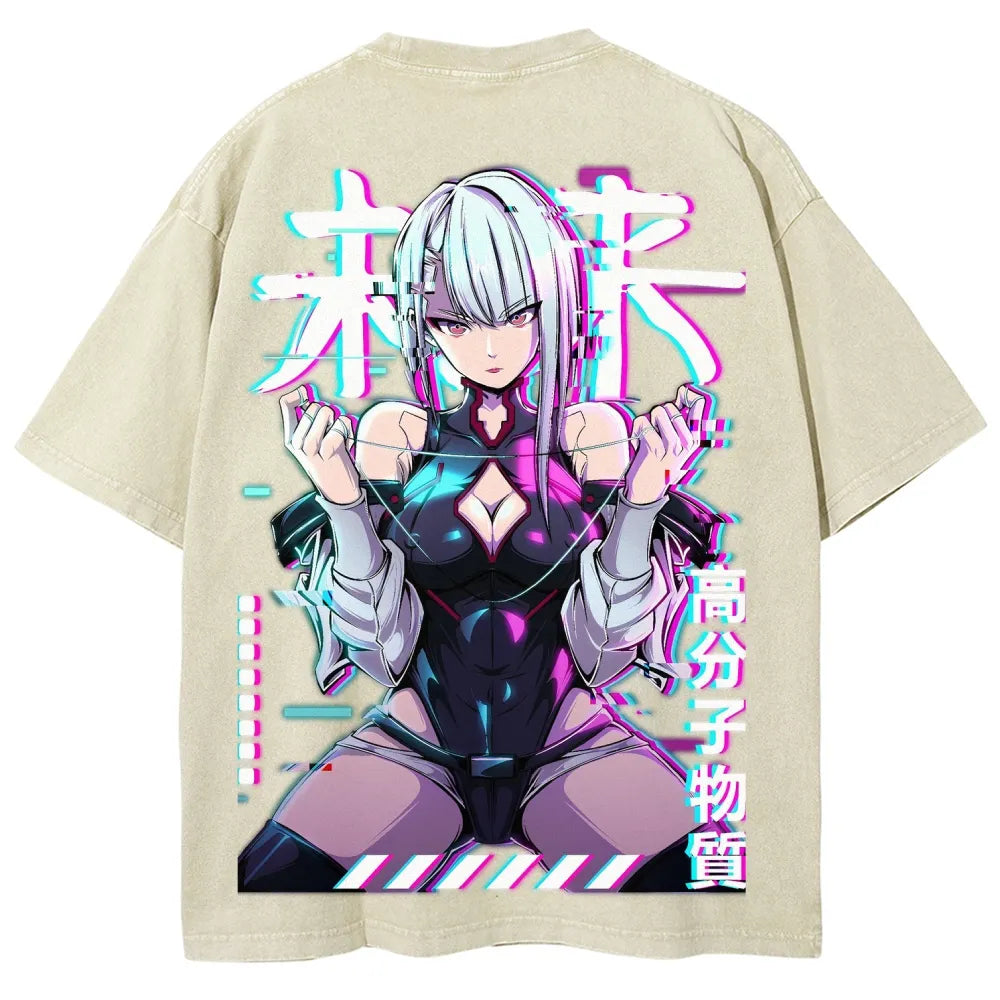 Cyberpunk Unisex Fit Washed T-Shirt 25 8  729