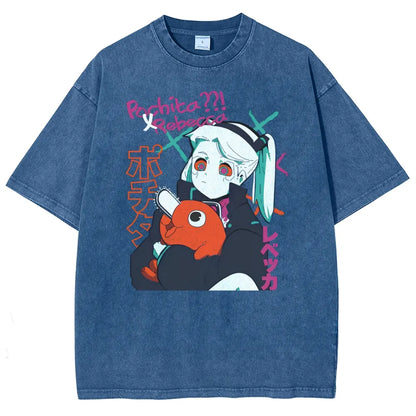 Cyberpunk Edgerunner Unisex Fit Washed T-Shirt 25 9  6633