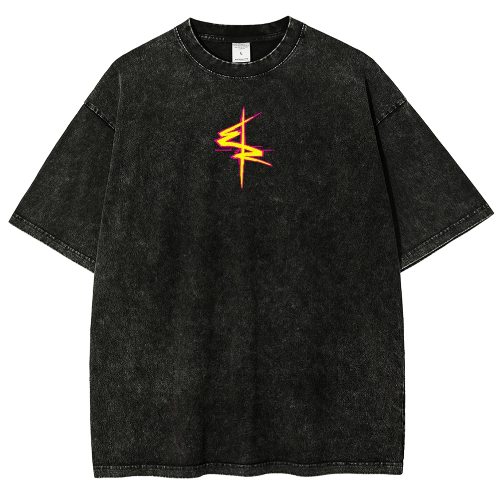 Cyberpunk Edgerunner Unisex Fit Washed T-Shirt 25 9  66 9