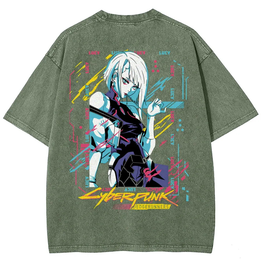 Cyberpunk Unisex Fit Washed T-Shirt 25 8 14576