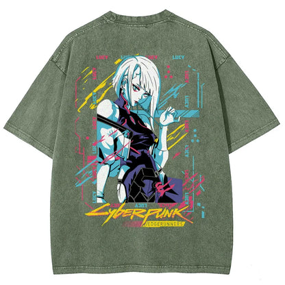 Cyberpunk Unisex Fit Washed T-Shirt 25 8 14576