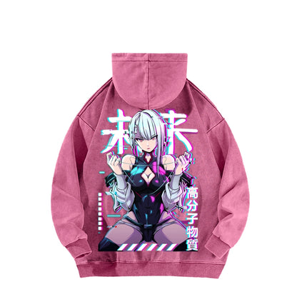 Cyberpunk Unisex washed sweatshirts 2511  4416