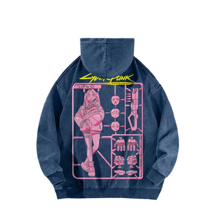 Cyberpunk Casual Washed Hoodie 25 8 1 866
