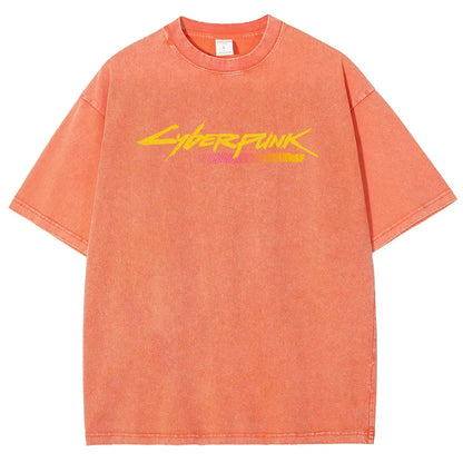 Cyberpunk Unisex Fit Washed T-Shirt 25 8 14777