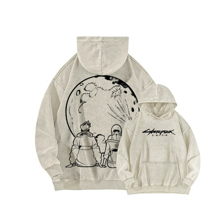 Cyberpunk Unisex washed sweatshirts 2511  456