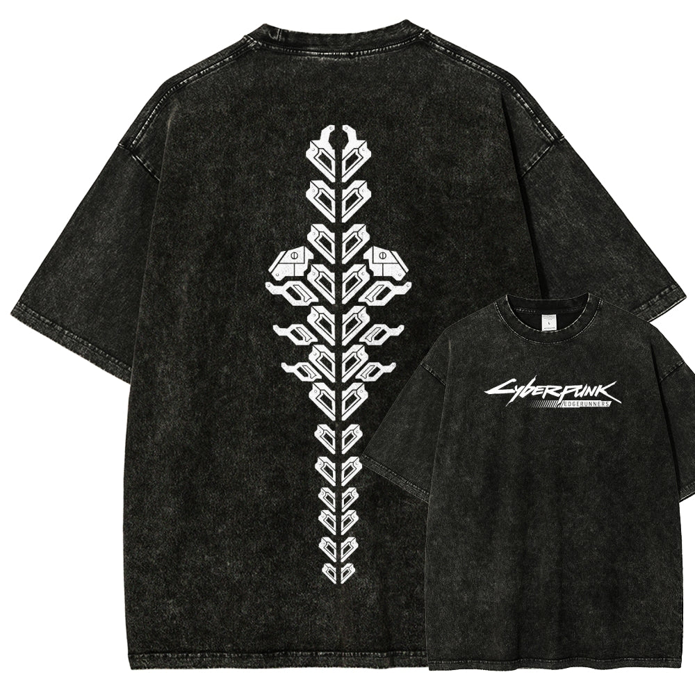 Cyberpunk Unisex Fit Washed T-Shirt 25 8 14593