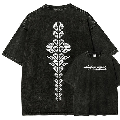 Cyberpunk Unisex Fit Washed T-Shirt 25 8 14593