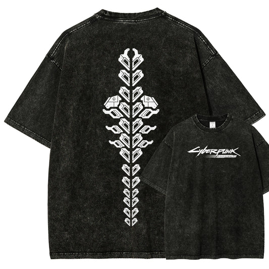Cyberpunk Unisex Fit Washed T-Shirt 25 8 14593