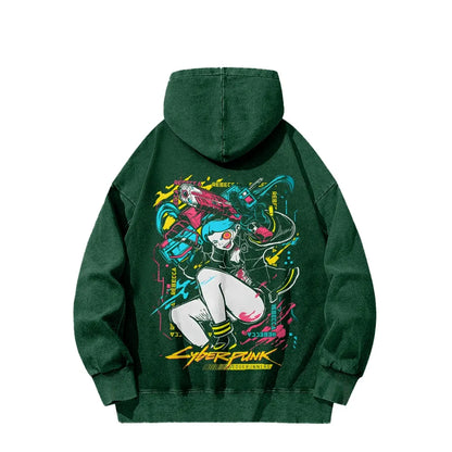 Cyberpunk: Edgerunners Casual Washed Hoodie 25 7 22448