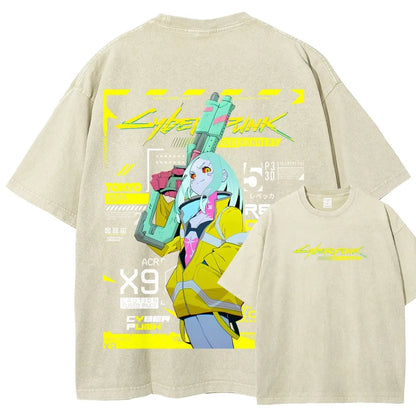 Cyberpunk Unisex Fit Washed T-Shirt 25 7 38371