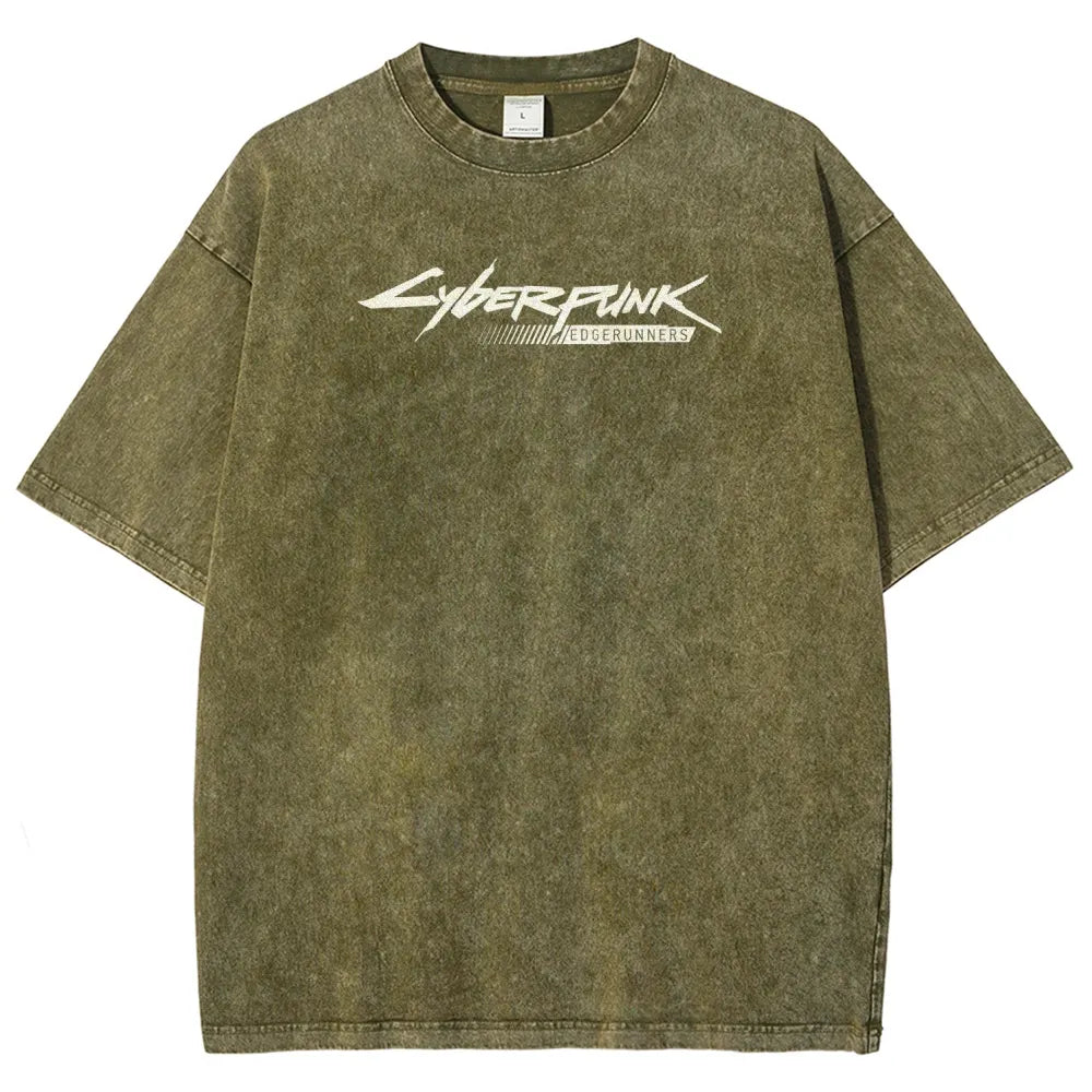 Cyberpunk Unisex Fit Washed T-Shirt 25 8 14593