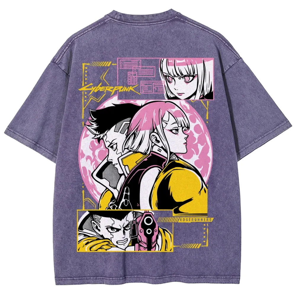 Cyberpunk Unisex Fit Washed T-Shirt 25 8 14777